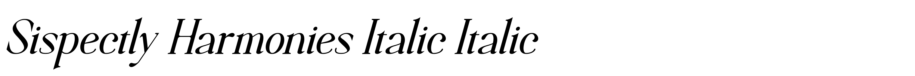 Sispectly Harmonies Italic Italic